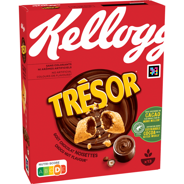 Kellogg's Trésor chocolade hazelnoten smaak